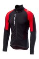 CASTELLI Kolarska ocieplana kurtka - MORTIROLO V - czerwony/czarny