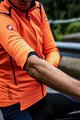 CASTELLI Kolarska ocieplana kurtka - PERFETTO ROS CONVERT - pomarańczowy