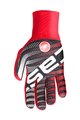 CASTELLI Kolarskie rękawiczki z długimi palcami - DILUVIO C - czerwony