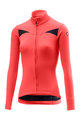 CASTELLI Zimowa koszulka kolarska z długim rękawem - SINERGIA LADY WINTER - różowy