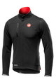 CASTELLI Kolarska ocieplana kurtka - DOUBLE ESPRESSO - czarny