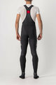 CASTELLI Długie spodnie kolarskie z szelkami - VELOCISSIMO 5 WINTER - czarny
