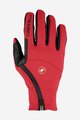 CASTELLI Kolarskie rękawiczki z długimi palcami - MORTIROLO WINTER - czerwony