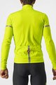 CASTELLI Zimowa koszulka kolarska z długim rękawem - FONDO 2 WINTER - żółty