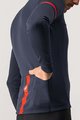 CASTELLI Zimowa koszulka kolarska z długim rękawem - FONDO 2 WINTER - niebieski