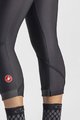 CASTELLI Kolarskie spodnie 3/4 bez szelek - VELOCISSIMA THERM W - czarny