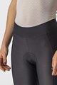 CASTELLI Kolarskie spodnie 3/4 bez szelek - VELOCISSIMA THERM W - czarny