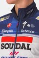 CASTELLI Kamizelka kolarska - SOUDAL QUICK-STEP 23 - biały/niebieski