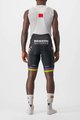 CASTELLI Krótkie spodnie kolarskie z szelkami - SOUDAL QUICK-STEP 23 - czarny