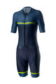 CASTELLI Kombinezon kolarski - SANREMO 4 SPEED - niebieski