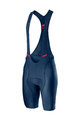 CASTELLI Krótkie spodnie kolarskie z szelkami - COMPETIZIONE - niebieski