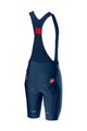 CASTELLI Krótkie spodnie kolarskie z szelkami - COMPETIZIONE - niebieski