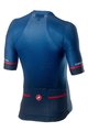 CASTELLI Krótka koszulka kolarska i spodenki - AERO RACE - niebieski/szary