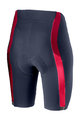 CASTELLI Krótkie spodnie kolarskie bez szelek - VELOCISSIMA 2 LADY - niebieski/różowy