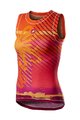 CASTELLI Kolarski bezrękawnik - PRO MESH W LADY - kolorowy/pomarańczowy