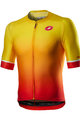 CASTELLI Koszulka kolarska z krótkim rękawem - AERO RACE 6.0 - czerwony/żółty