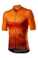 CASTELLI Krótka koszulka kolarska i spodenki - POLVERE - czarny/pomarańczowy