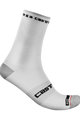 CASTELLI Kolarskie klasyczne skarpetki - ROSSO CORSA PRO 15 - biały