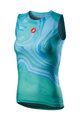 CASTELLI Kolarski bezrękawnik - PRO MESH W LADY - turkusowy/niebieski