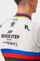 CASTELLI Koszulka kolarska z krótkim rękawem - QUICK-STEP 2022 COMPETIZIONE - tęczowy/biały