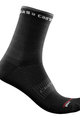 CASTELLI Kolarskie klasyczne skarpetki - ROSSO CORSA 11 LADY - czarny