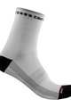 CASTELLI Kolarskie klasyczne skarpetki - ROSSO CORSA 11 LADY - czarny/biały