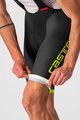 CASTELLI Krótkie spodnie kolarskie z szelkami - COMPETIZIONE KIT - żółty/czarny