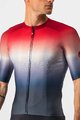 CASTELLI Koszulka kolarska z krótkim rękawem - AERO RACE 6.0 - czerwony/biały/niebieski