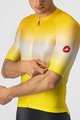 CASTELLI Koszulka kolarska z krótkim rękawem - AERO RACE 6.0 - żółty/biały