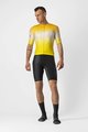 CASTELLI Koszulka kolarska z krótkim rękawem - AERO RACE 6.0 - żółty/biały