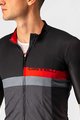 CASTELLI Koszulka kolarska z krótkim rękawem - A BLOCCO - czarny/szary/czerwony