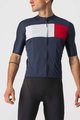 CASTELLI Koszulka kolarska z krótkim rękawem - PROLOGO VII - szary/czerwony/niebieski