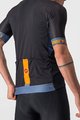 CASTELLI Koszulka kolarska z krótkim rękawem - ENTRATA VI - niebieski/pomarańczowy/czarny