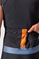 CASTELLI Koszulka kolarska bez rękawów - ENTRATA VI - pomarańczowy/czarny/niebieski