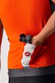CASTELLI Koszulka kolarska bez rękawów - ENTRATA VI - szary/pomarańczowy