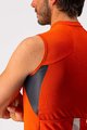 CASTELLI Koszulka kolarska bez rękawów - ENTRATA VI - szary/pomarańczowy