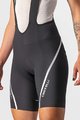 CASTELLI Krótkie spodnie kolarskie z szelkami - VELOCISSIMA 3 LADY - czarny
