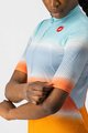 CASTELLI Koszulka kolarska z krótkim rękawem - DOLCE LADY - pomarańczowy/niebieski