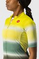 CASTELLI Koszulka kolarska z krótkim rękawem - DOLCE LADY - zielony/żółty