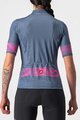 CASTELLI Krótka koszulka kolarska i spodenki - FENICE LADY - czarny/niebieski/różowy