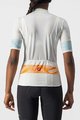 CASTELLI Koszulka kolarska z krótkim rękawem - FENICE LADY - kość słoniowa/pomarańczowy