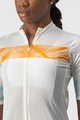 CASTELLI Koszulka kolarska z krótkim rękawem - FENICE LADY - kość słoniowa/pomarańczowy