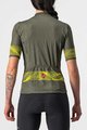 CASTELLI Krótka koszulka kolarska i spodenki - FENICE LADY - żółty/zielony/czarny