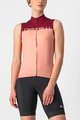 CASTELLI Krótka koszulka kolarska i spodenki - VELOCISSIMA LADY - bordowy/różowy/czarny