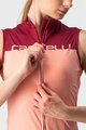 CASTELLI Koszulka kolarska bez rękawów - VELOCISSIMA LADY - bordowy/różowy