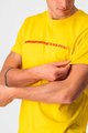 CASTELLI Kolarska koszulka z krótkim rękawem - VENTAGLIO TEE - żółty