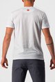 CASTELLI Kolarska koszulka z krótkim rękawem - MAURIZIO TEE - szary/biały