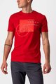 CASTELLI Kolarska koszulka z krótkim rękawem - MAURIZIO TEE - czerwony