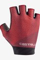 CASTELLI Kolarskie rękawiczki z krótkimi palcami - ROUBAIX GEL 2 LADY - bordowy