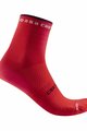 CASTELLI Kolarskie klasyczne skarpetki - ROSSO CORSA 11 LADY  - czerwony